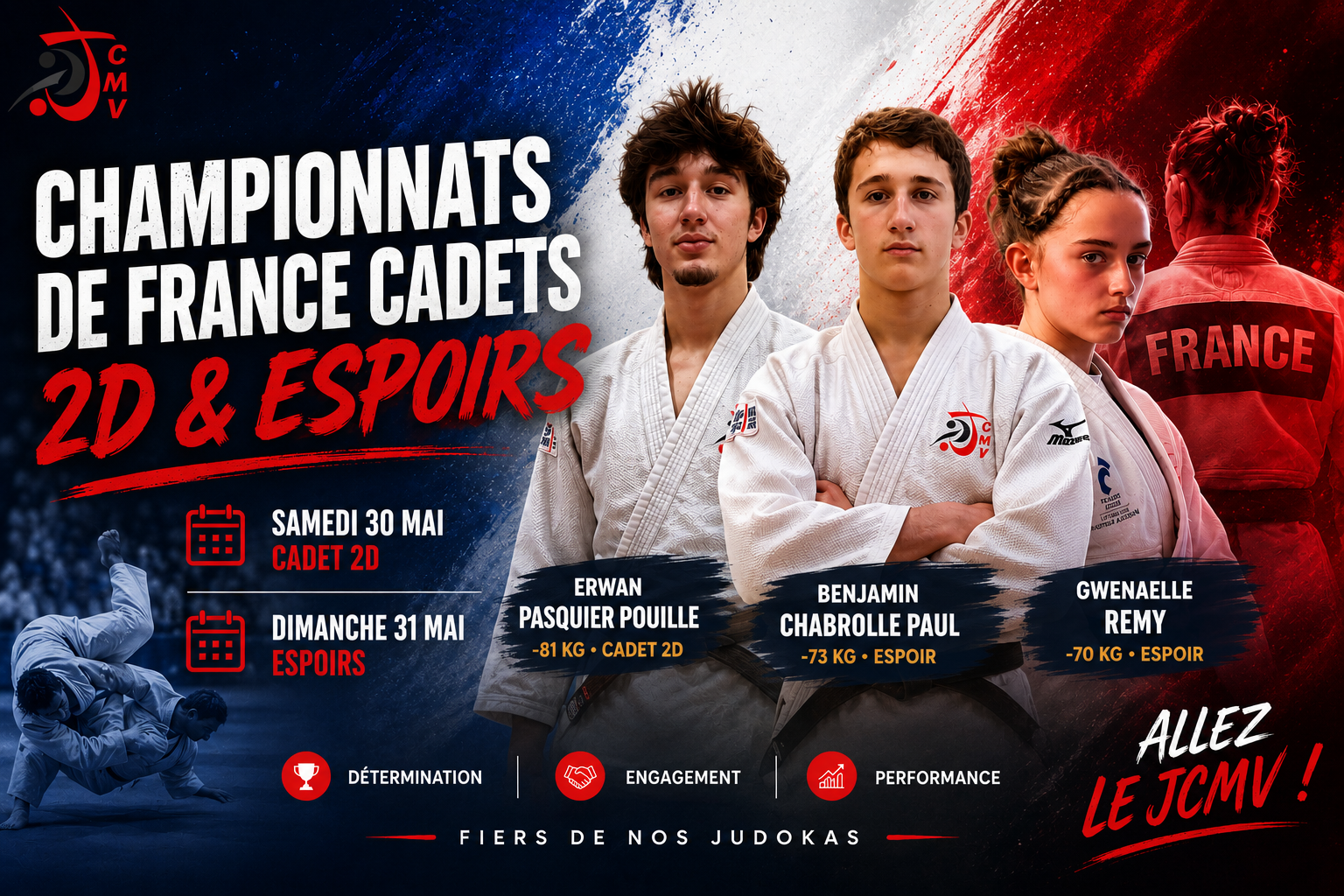 CHAMPIONNAT DE FRANCE CADETS 2D et ESPOIRS