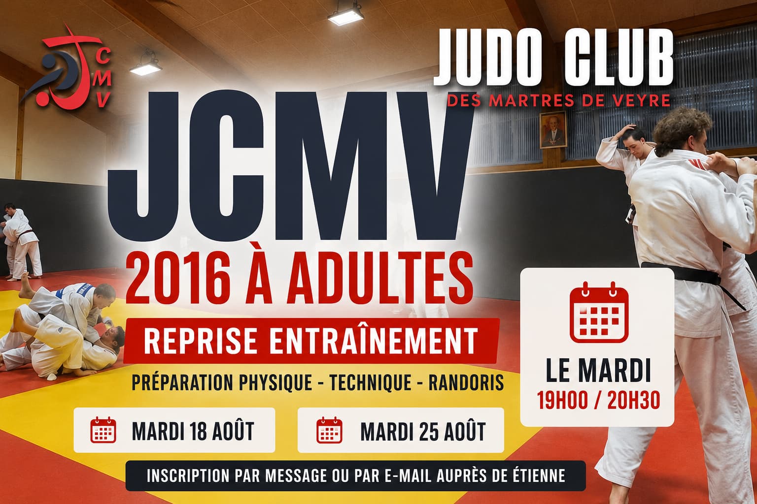 Cours ados & adultes 18/08/2026 et 25/08/2026