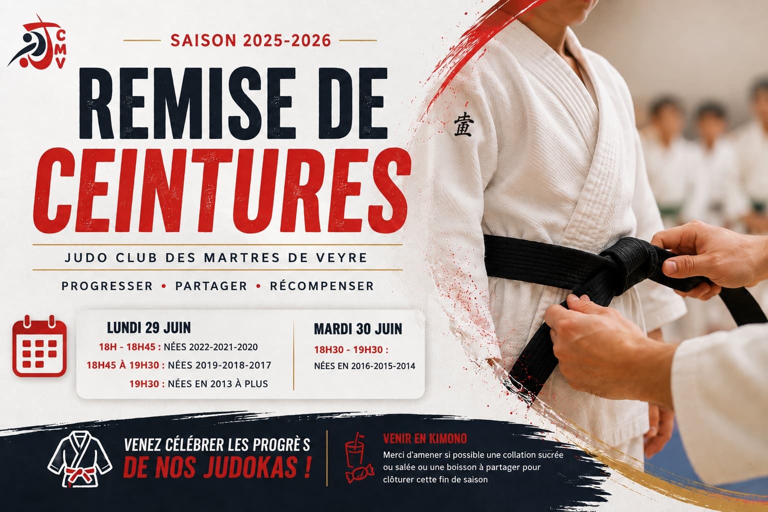 Remise des ceintures